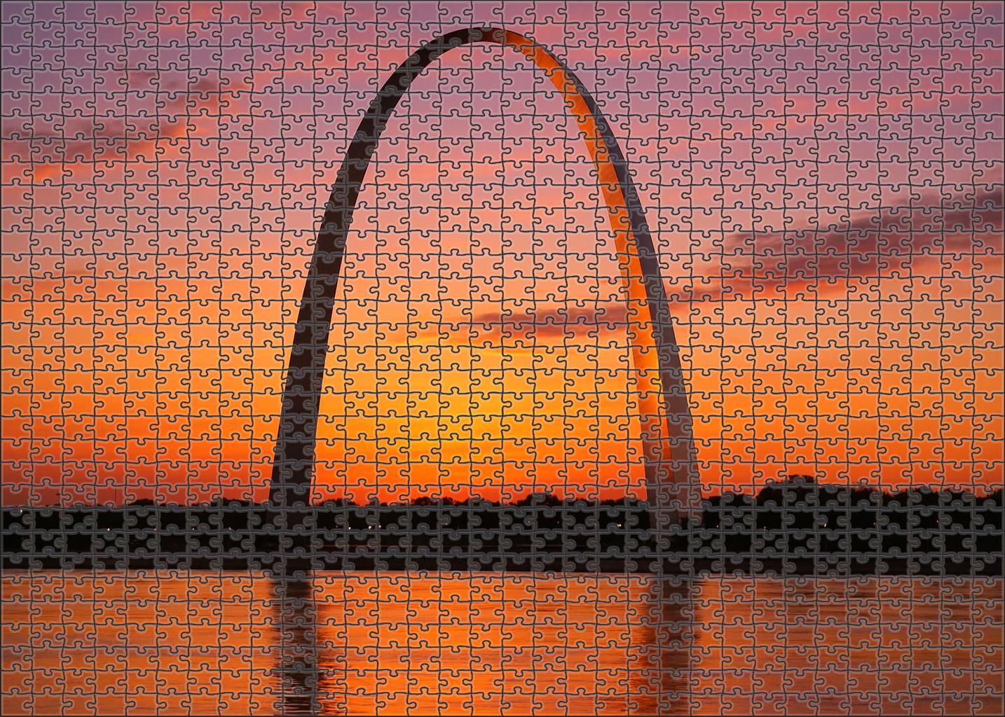 The Gateway Arch Located In St Louis Missouri Usa Recognized By 6480 As An Emblem Of Westward Expansion 20 Piece Puzzle