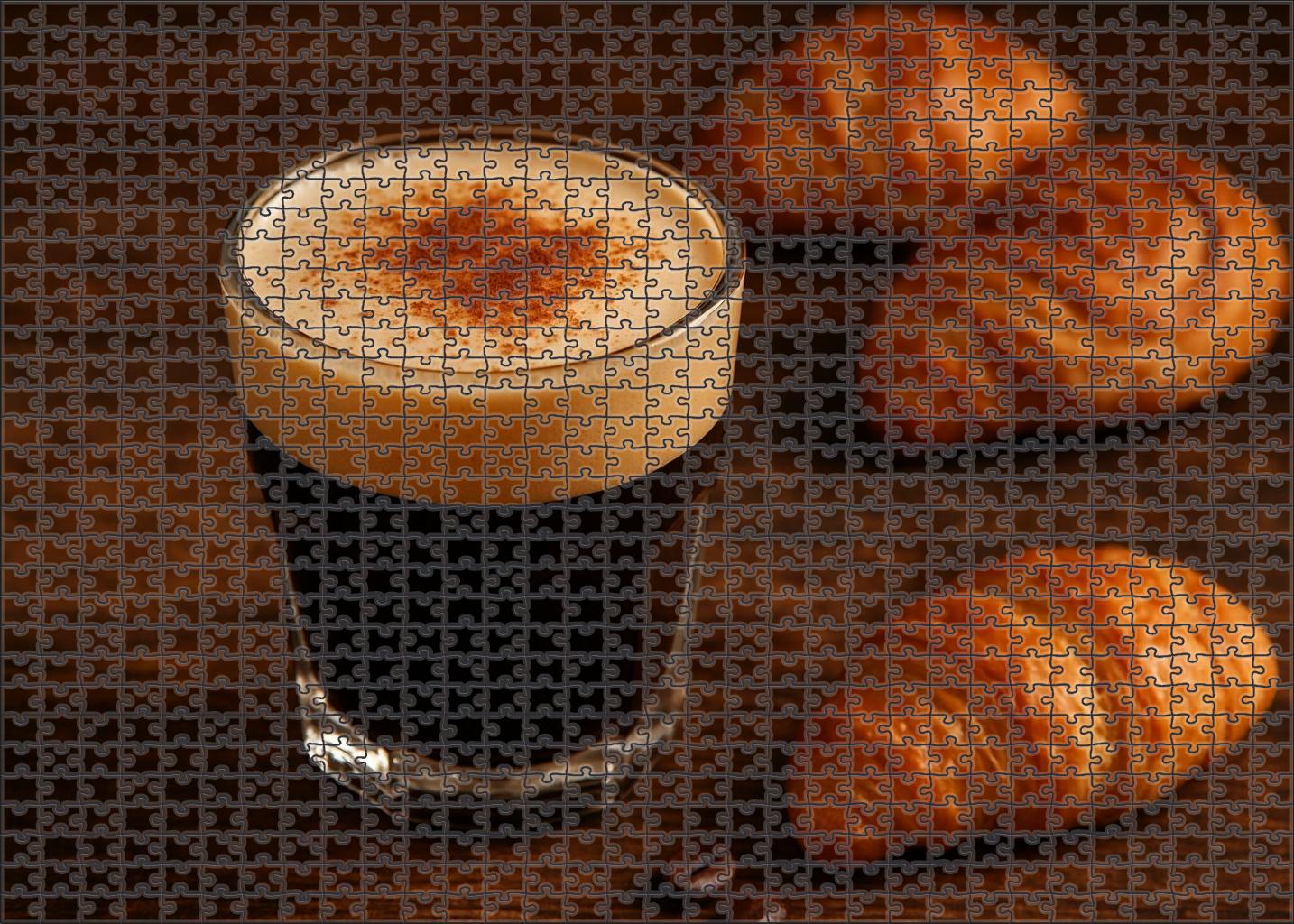 Cinnamon Velvet Smooth Espresso With Creamy Spice Unique Puzzle Design