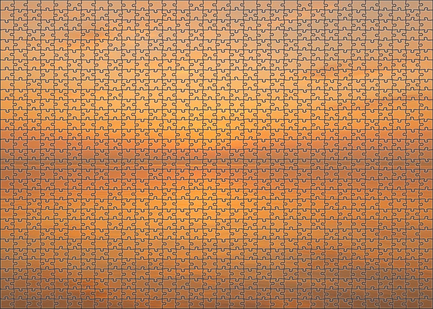 Radiant Apricot Lagoon Family Puzzles