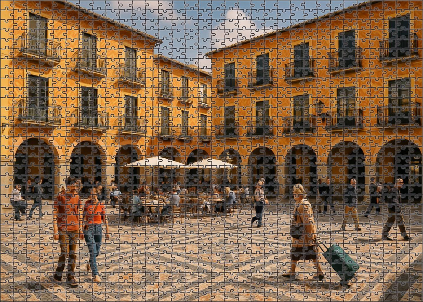 Saffron Square Puzzle For Kids