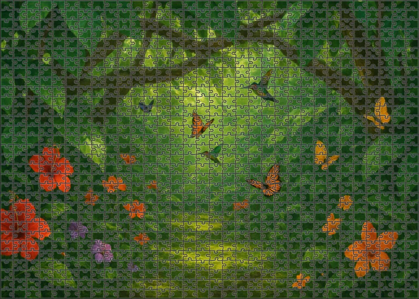 Verdant Rainforest Hollow 200 Piece Puzzle