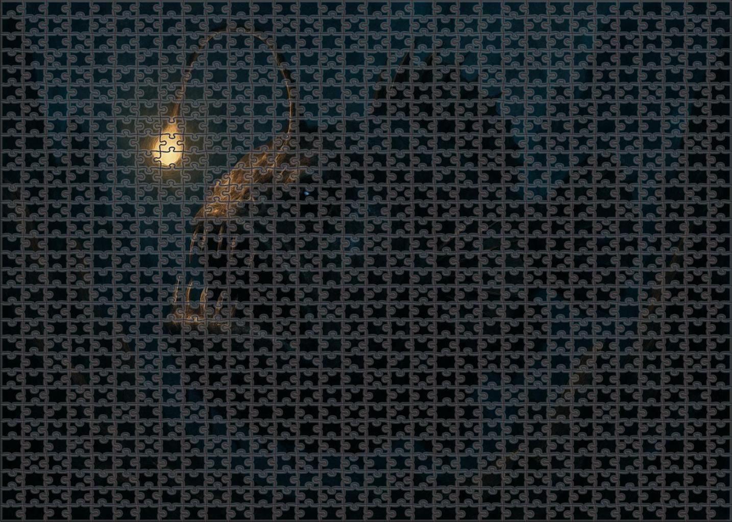 Celestial Glowfin Anglerfish Abyssal Predator With Luminous Lure 300 Piece Puzzle