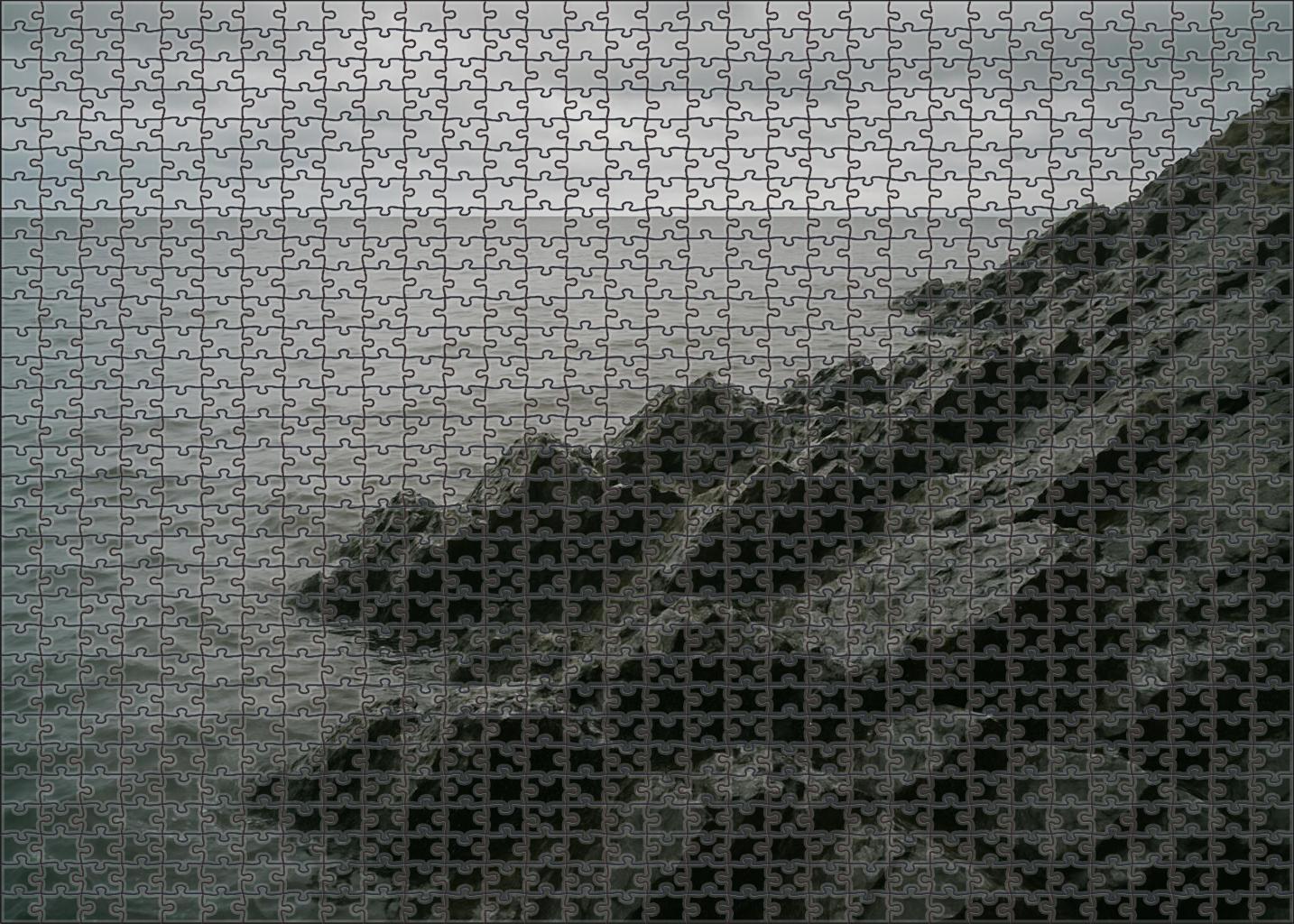 Silver Tide Rocky Shore 500 Piece Puzzle