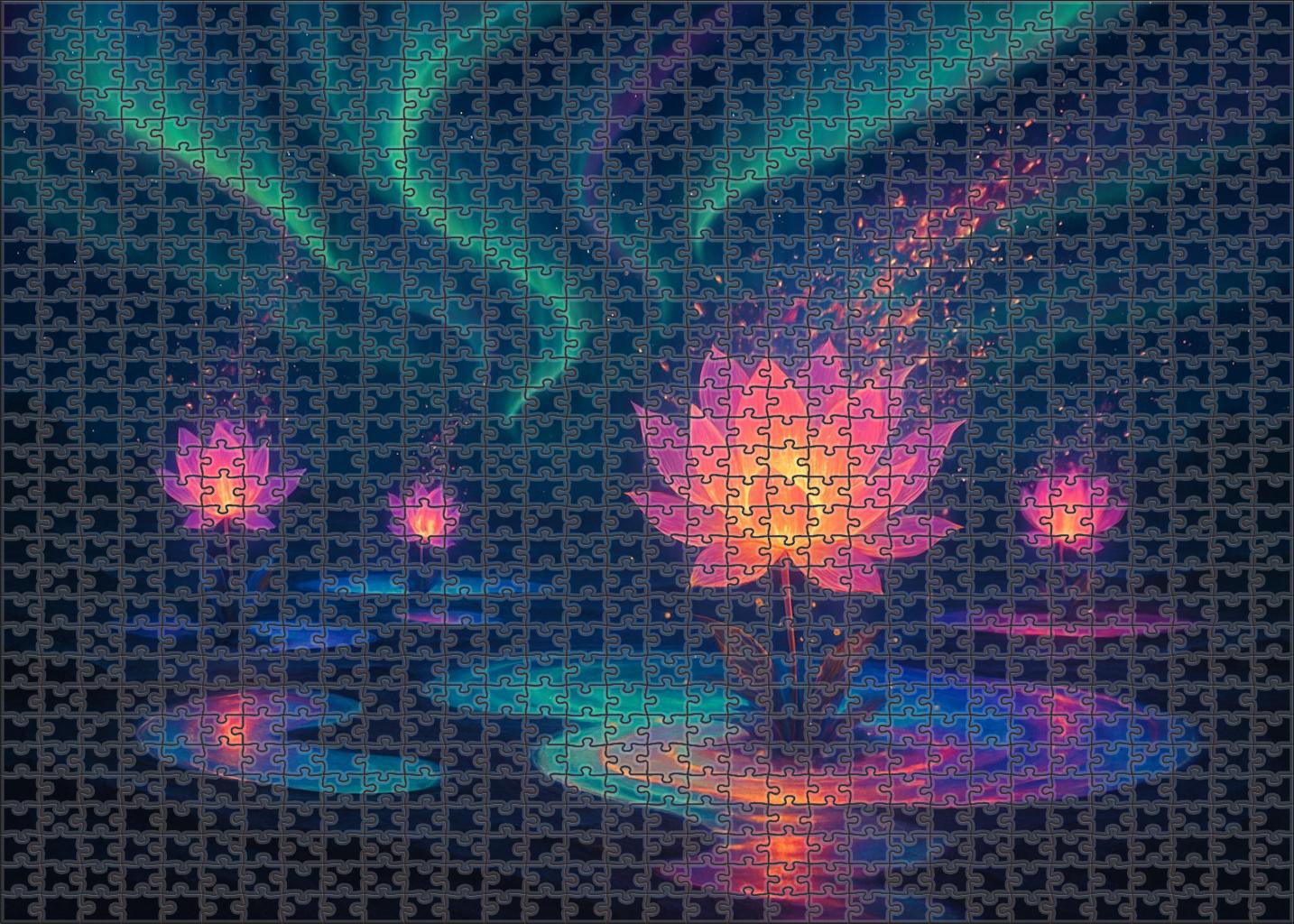 Veil Of The Aurora Blossom Puzzle For Kids