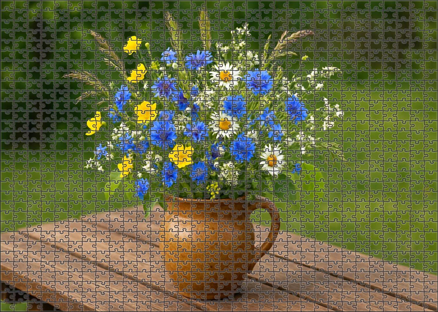Fresh Meadow Mix In Ceramic Container Puzzle Challenge