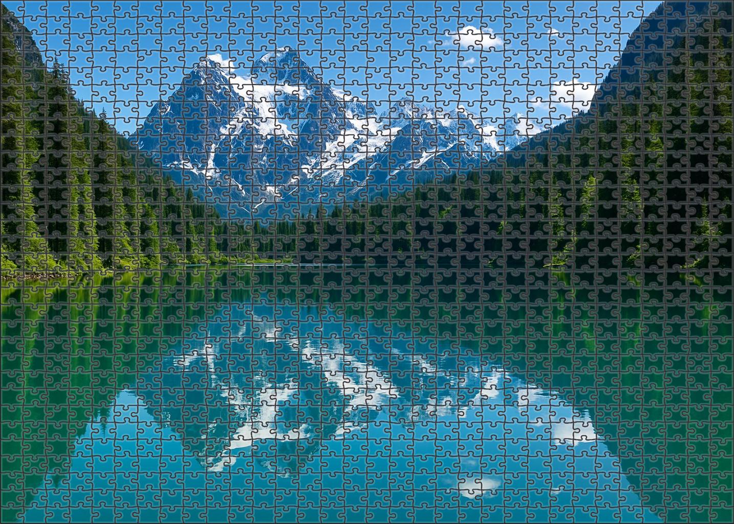Crystal Clear Alpine Lake Puzzle Fun