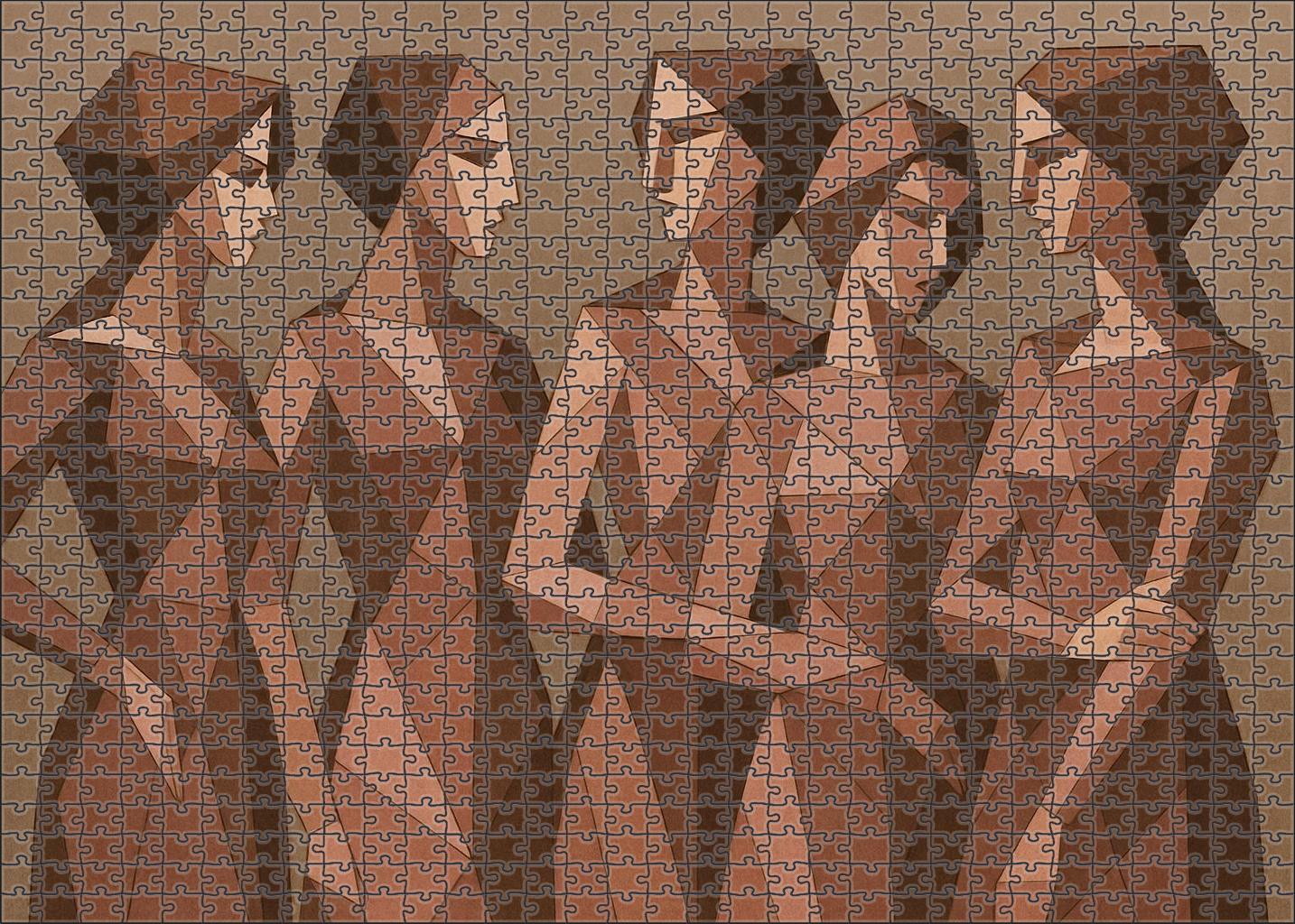 Les Demoiselles D'avignon Large Format Puzzle