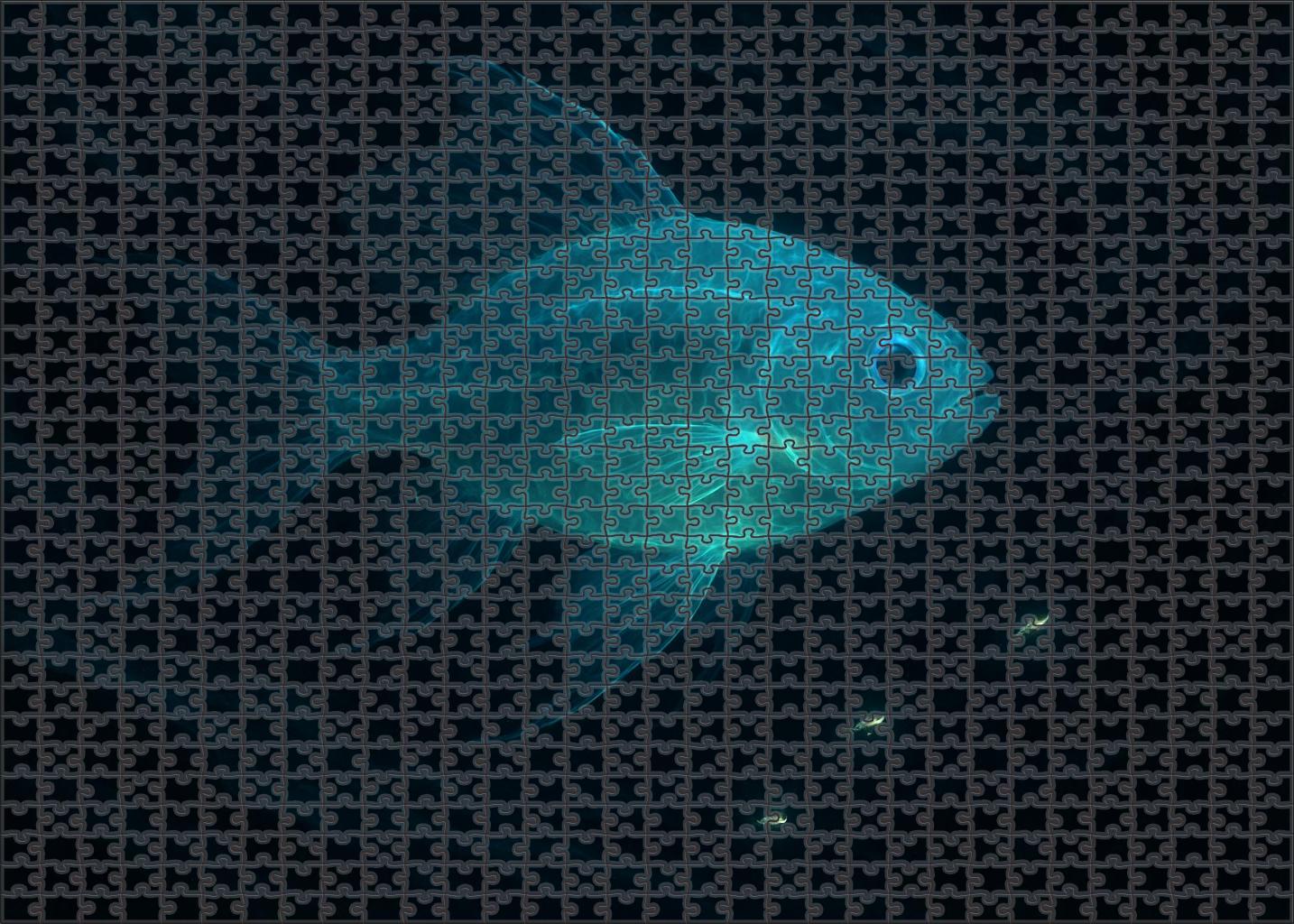 Celestial Lanternfish Deep-water Glowspinner With Transparent Scales Puzzle For Adults