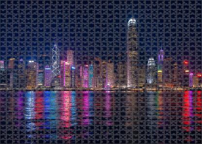 Hong Kong Victoria Harbour Skyline Renowned Globally As The 7th Most Iconic Featuring A Dazzling Vertical Forest Of Towers Puzzle For Kids