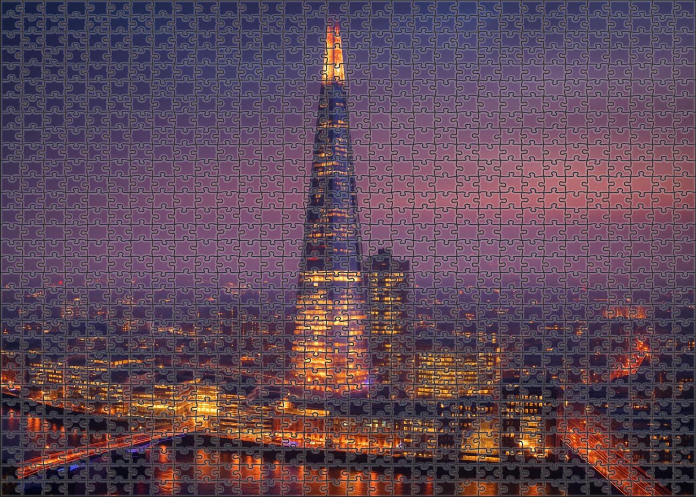 The Shard Towering Over London England Identified By 6980 Globally As The Citys Iconic Glass Skyscraper Easy Puzzles