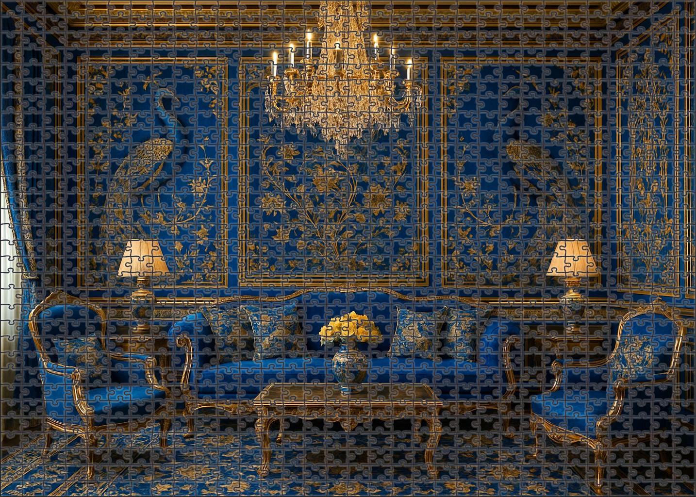 Harmony In Blue And Gold The Peacock Room Mini Puzzle