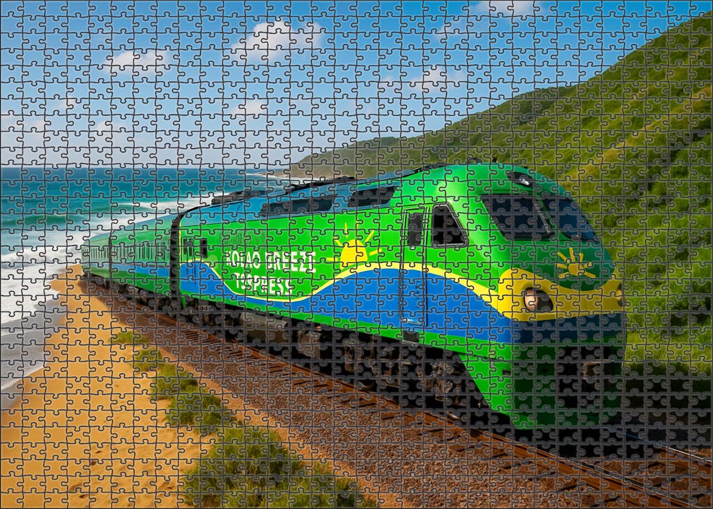 Solar Breeze Express Eco-friendly Electric Train Puzzle For Adults