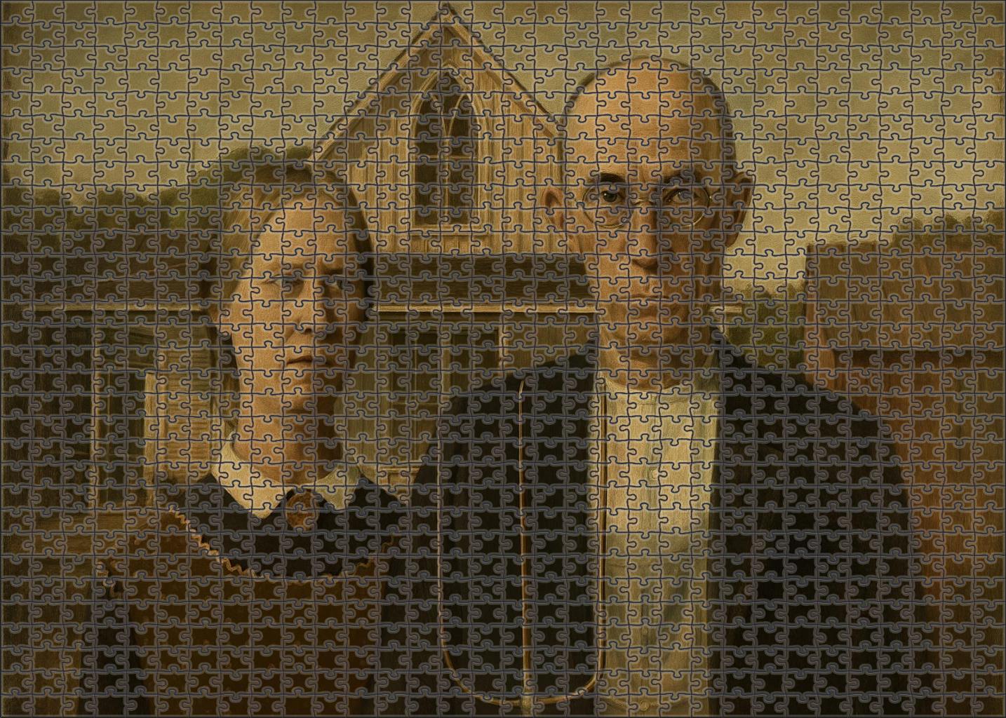 American Gothic Premium Puzzle Pieces