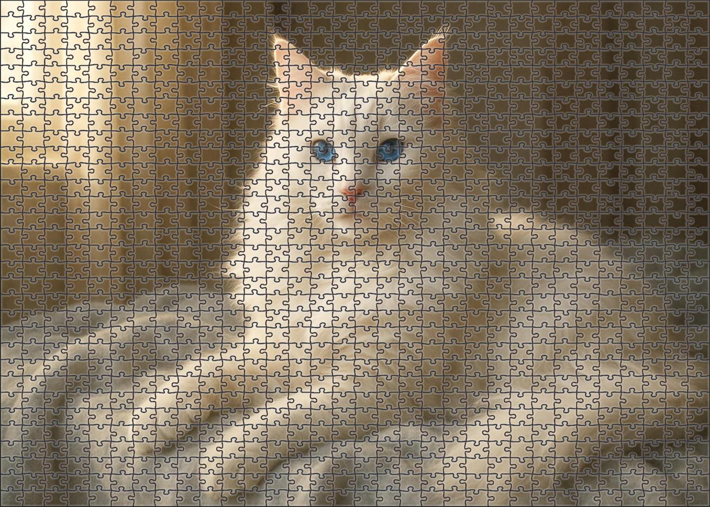 Ivory Mist Longhair Puzzle Collection