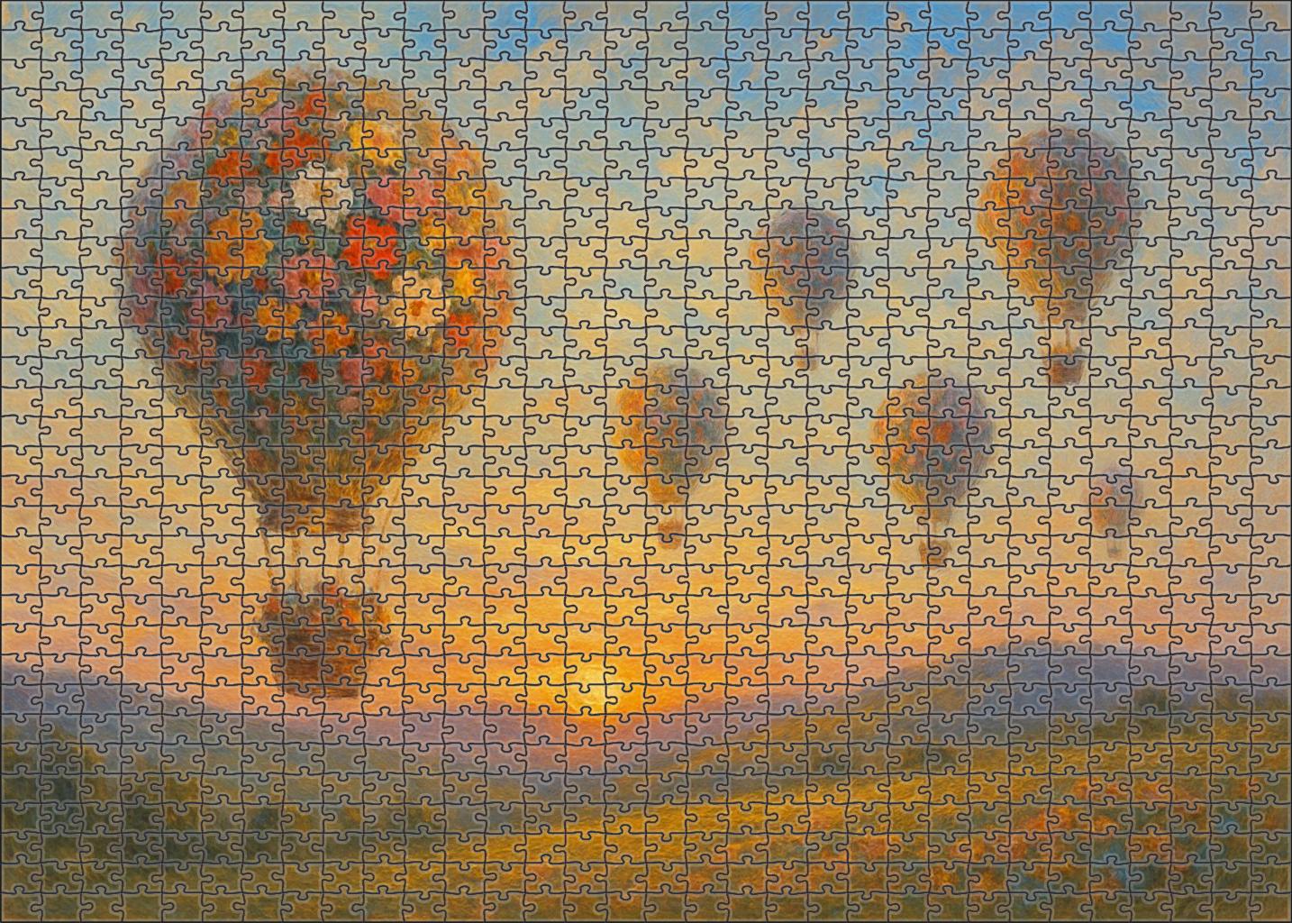 Cloud Basket Balloon Festival 500 Piece Puzzle