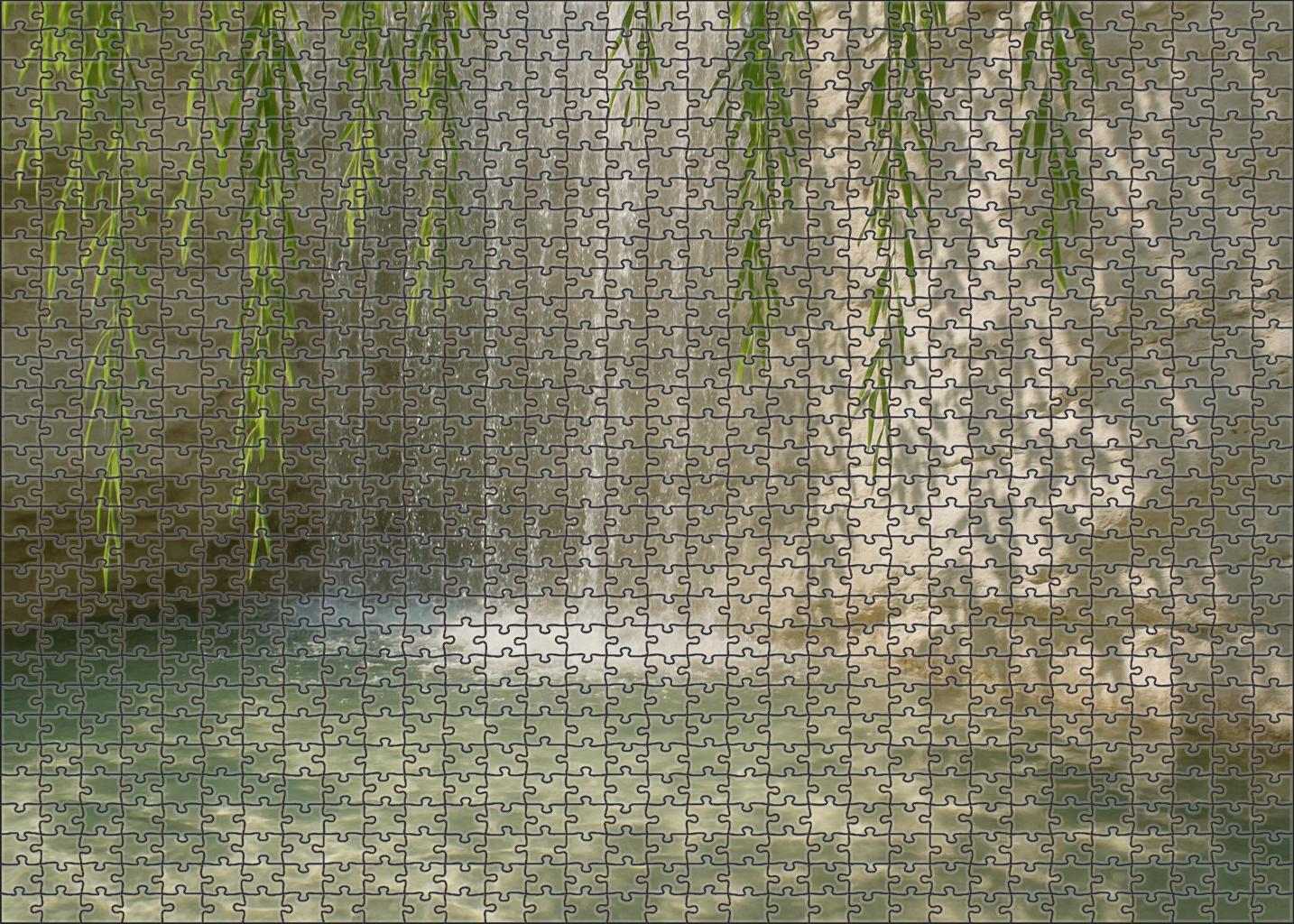 Whispering Willow Curtain Large Format Puzzle