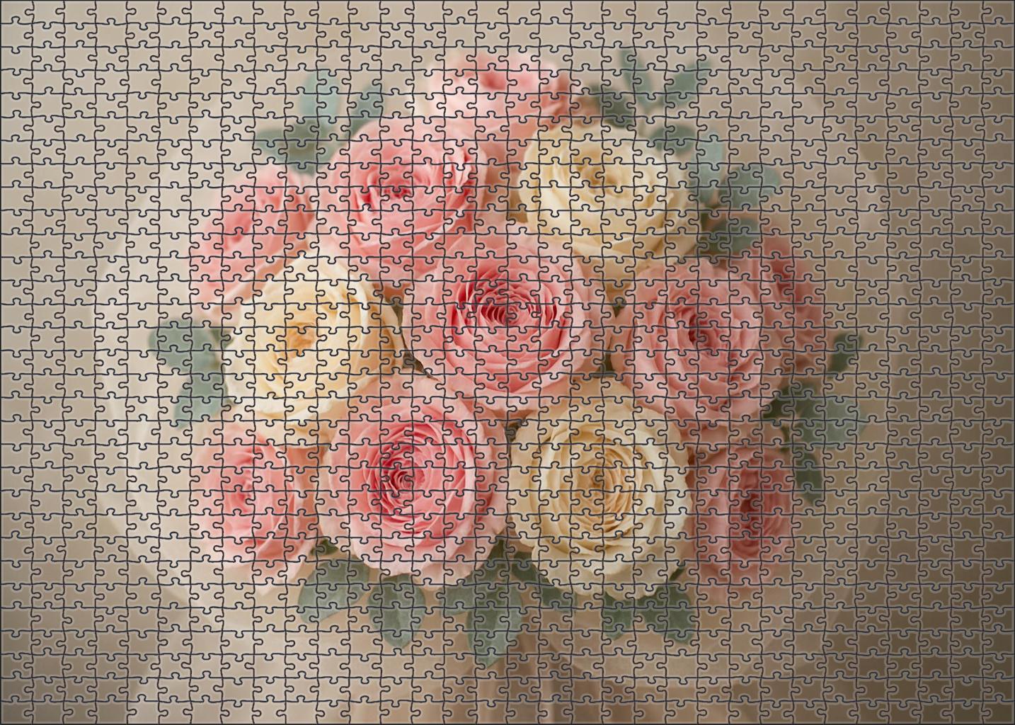 Blushing Elegance Bouquet 200 Piece Puzzle