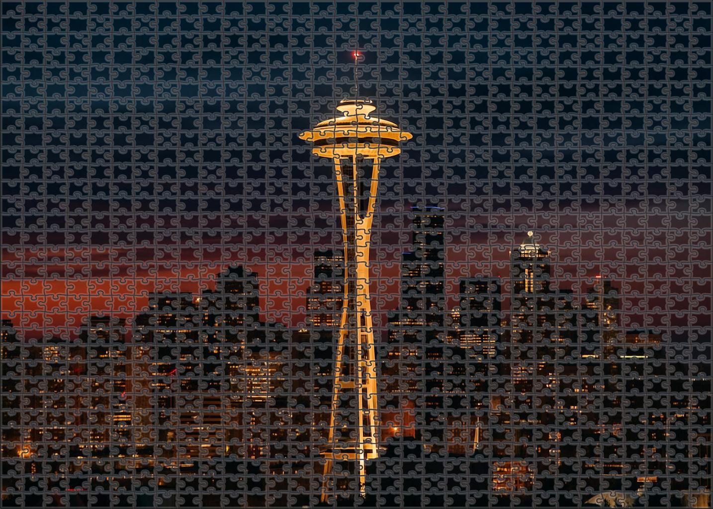 The Space Needle Seattle Usa Recognized By 6987 Globally As A Symbol Of Futuristic Design Unique Puzzle Design