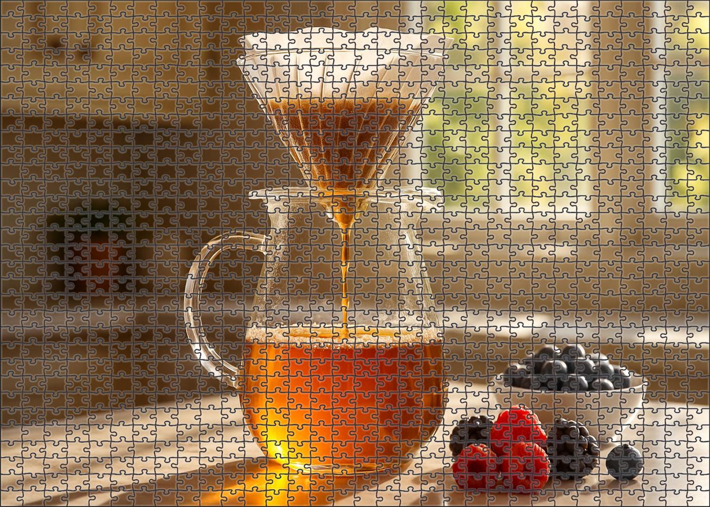 Luminous Cascade Pour-over Puzzle Fun