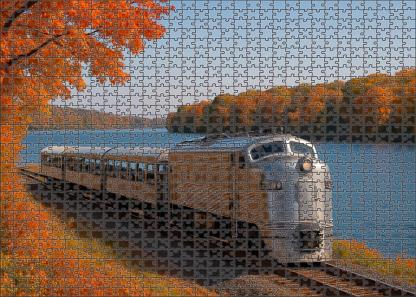 Lakeshore Panorama Coach Premium Puzzle Pieces