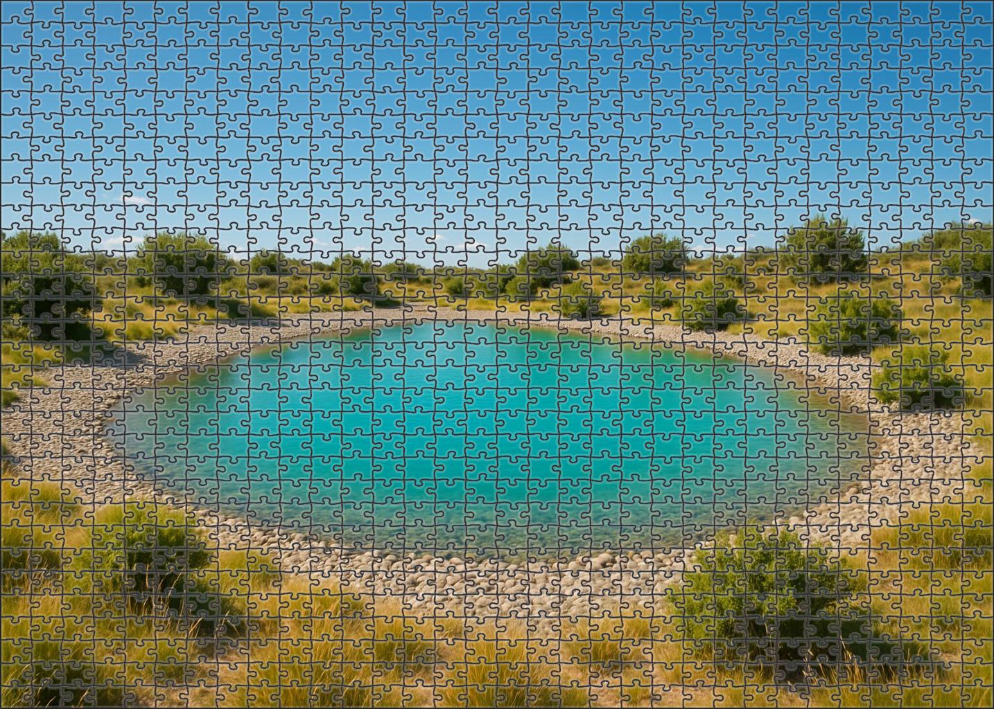 Hidden Lagoon At Midday Puzzle For Kids