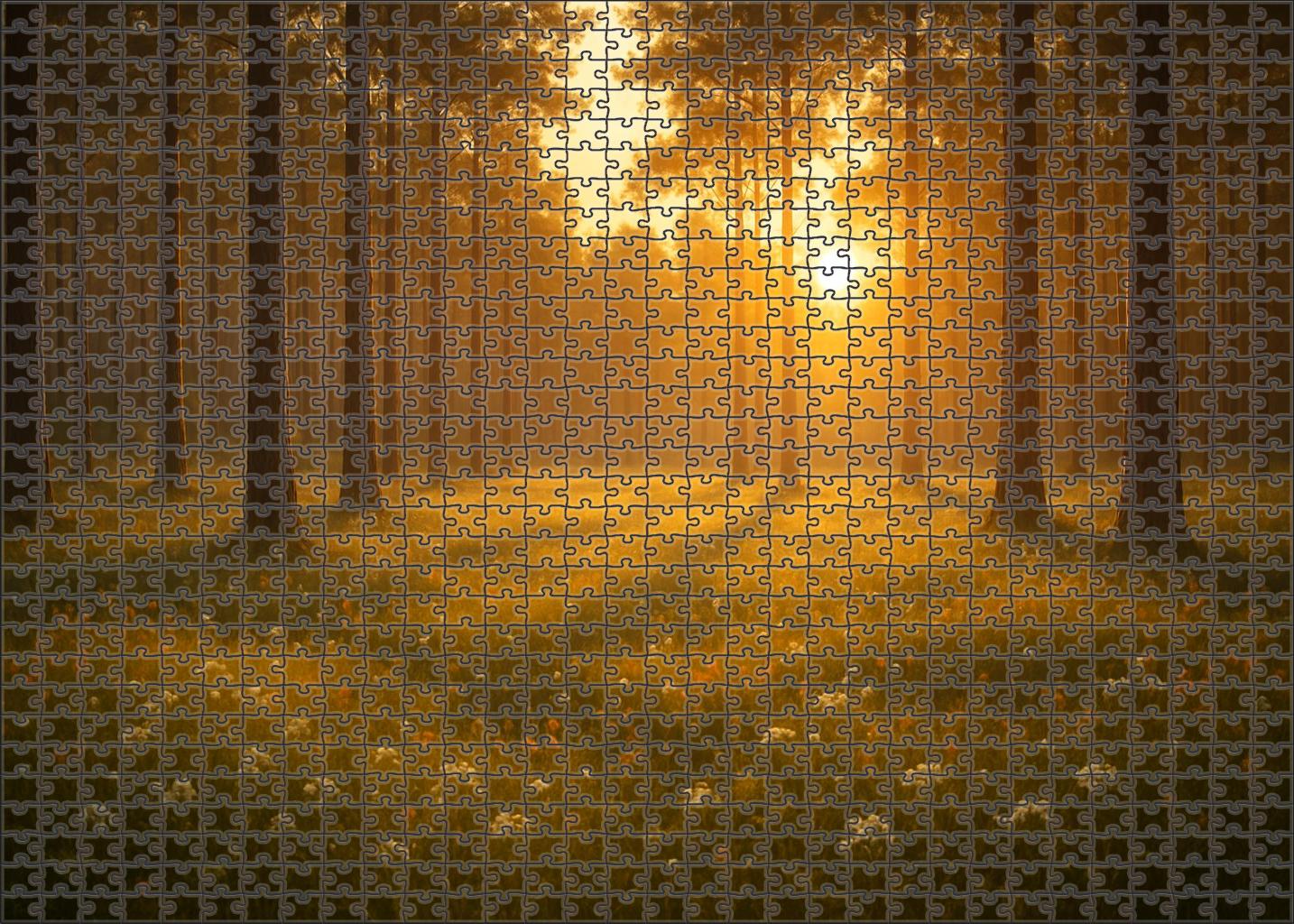 Golden Hour Arboreal Glade 1000 Piece Puzzle