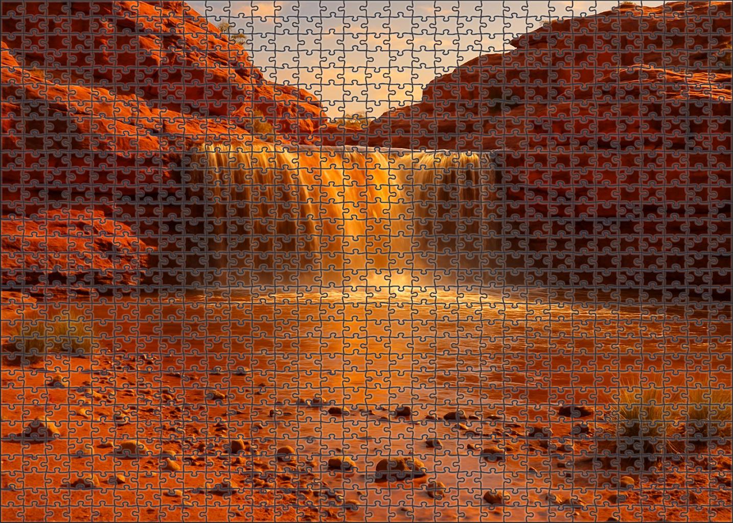 Amber Glow Spill 200 Piece Puzzle