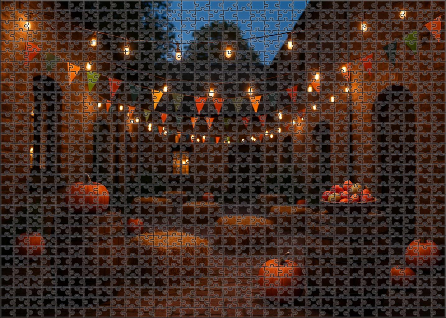 Harvest Festival Courtyard 200 Piece Puzzle