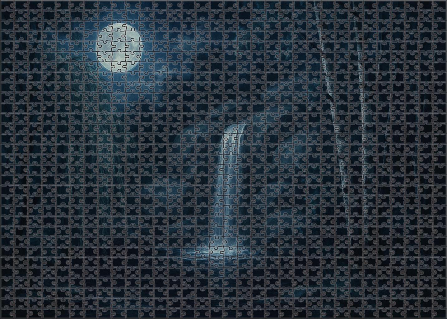 Moonlit Silver Drop Family Puzzles