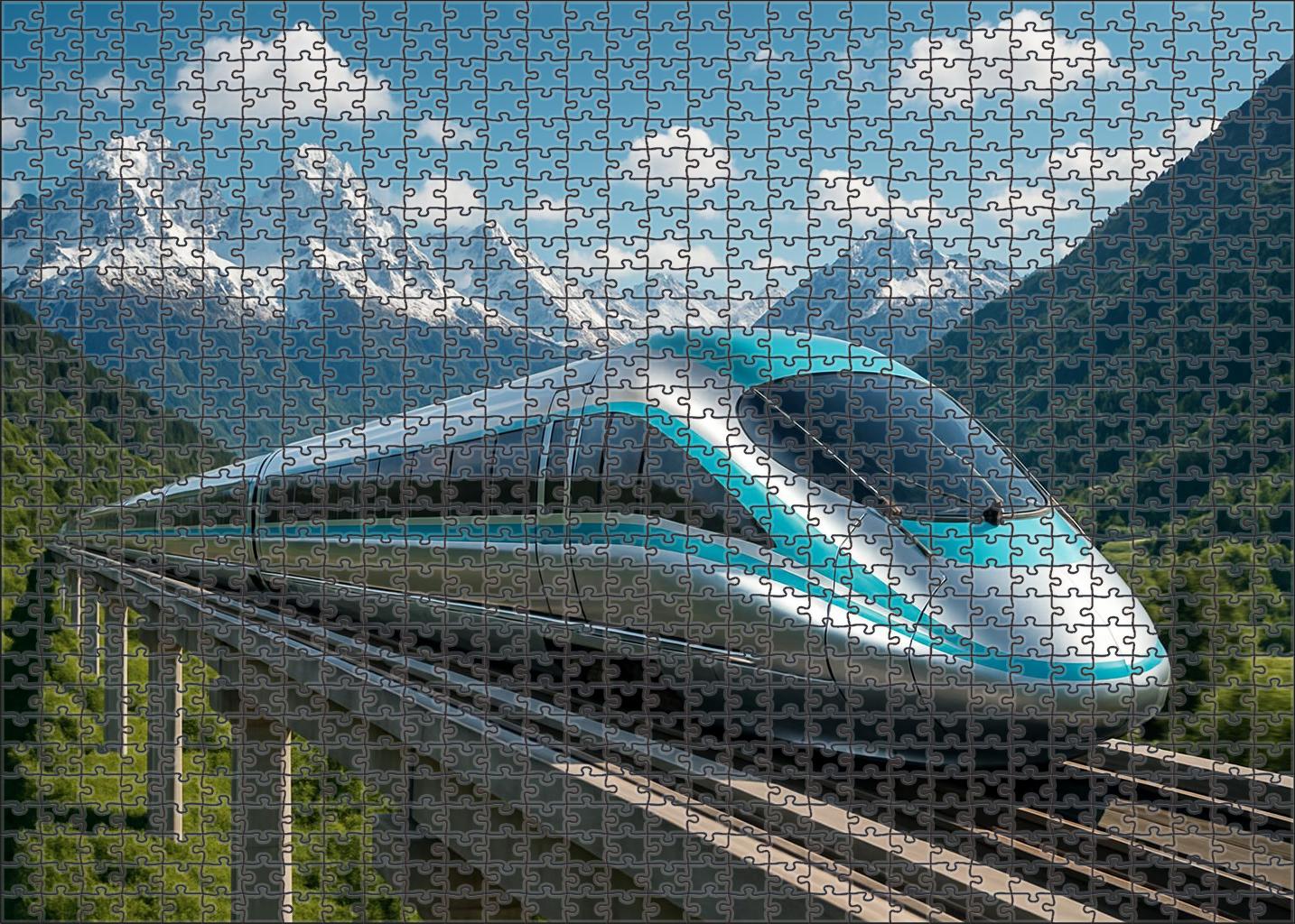 Crystal Summit Maglev Large Format Puzzle
