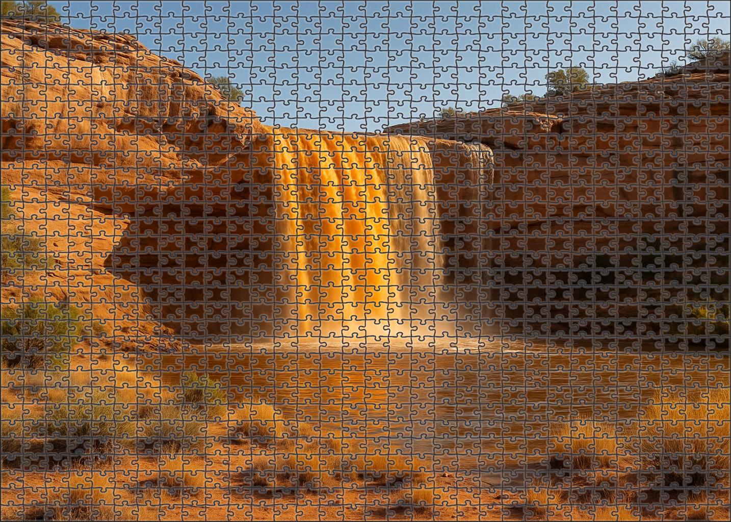 Amber Cliff Spillway 100 Piece Puzzle