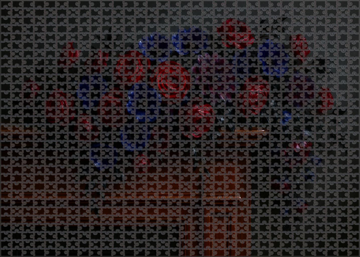 Regal Evening Garland Deep Hues In A Cascading Design Family Puzzles