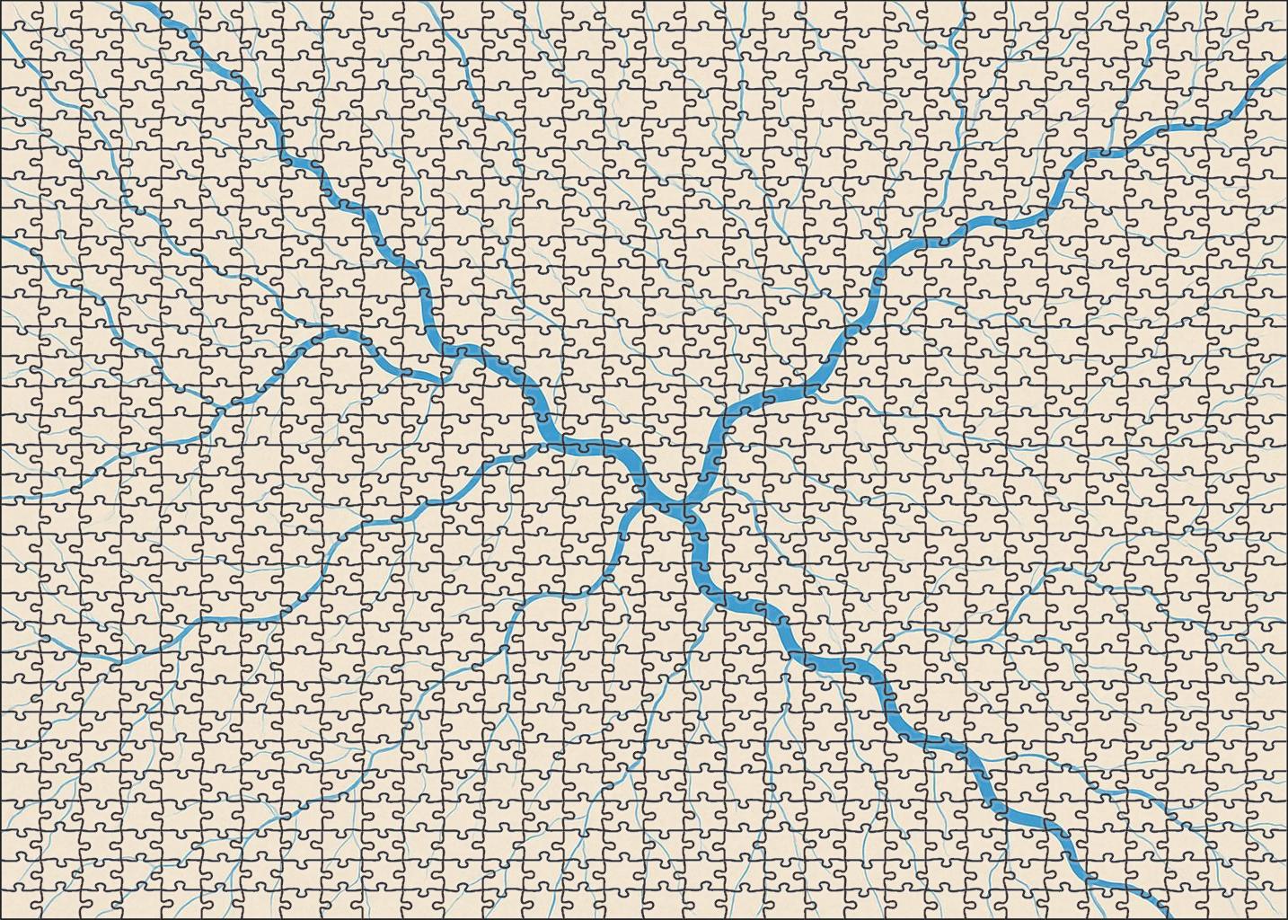 Rivers And Drainage Networks Diagram Puzzle Collection