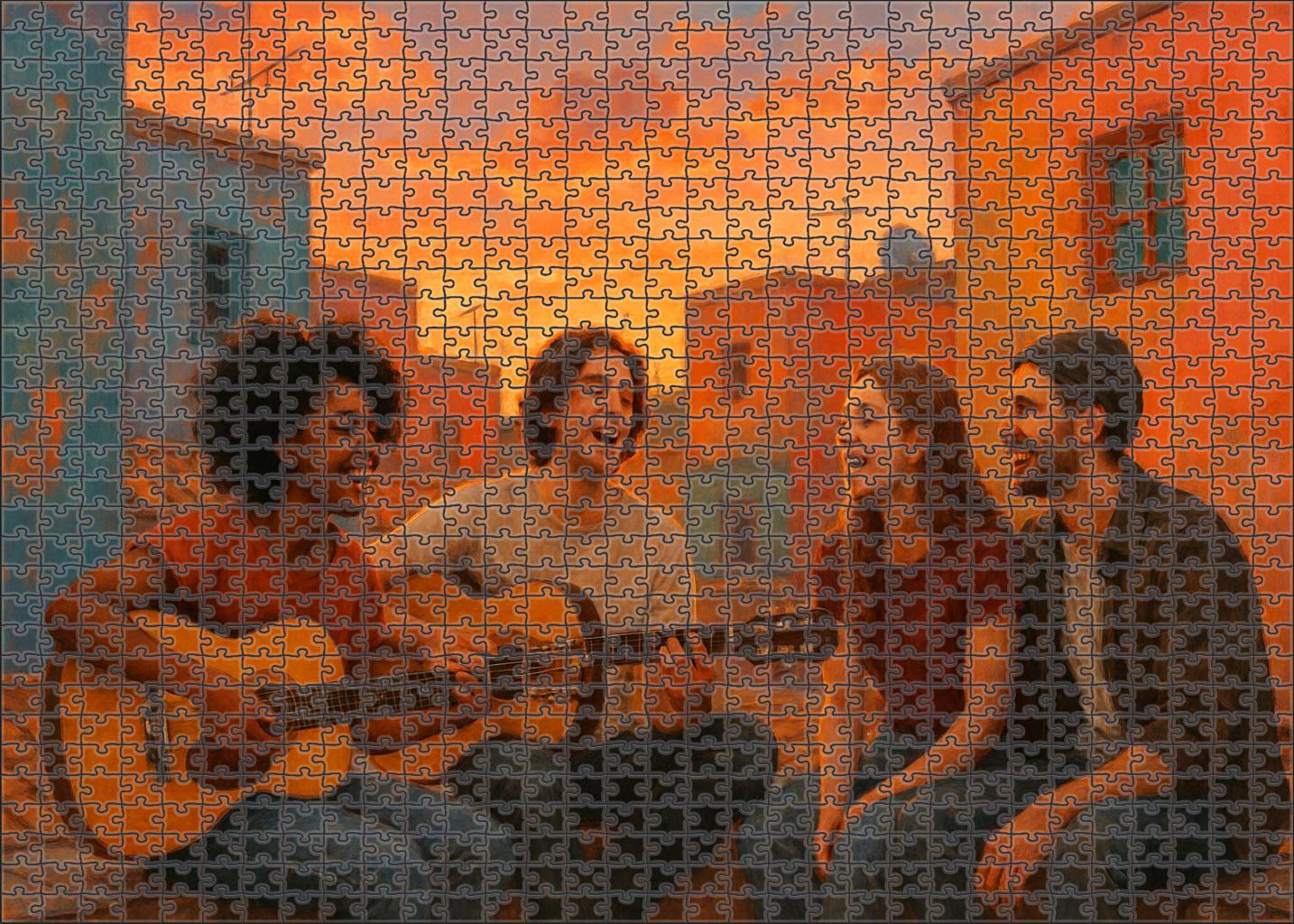 Urban Indie Pop Vibes Unique Puzzle Design