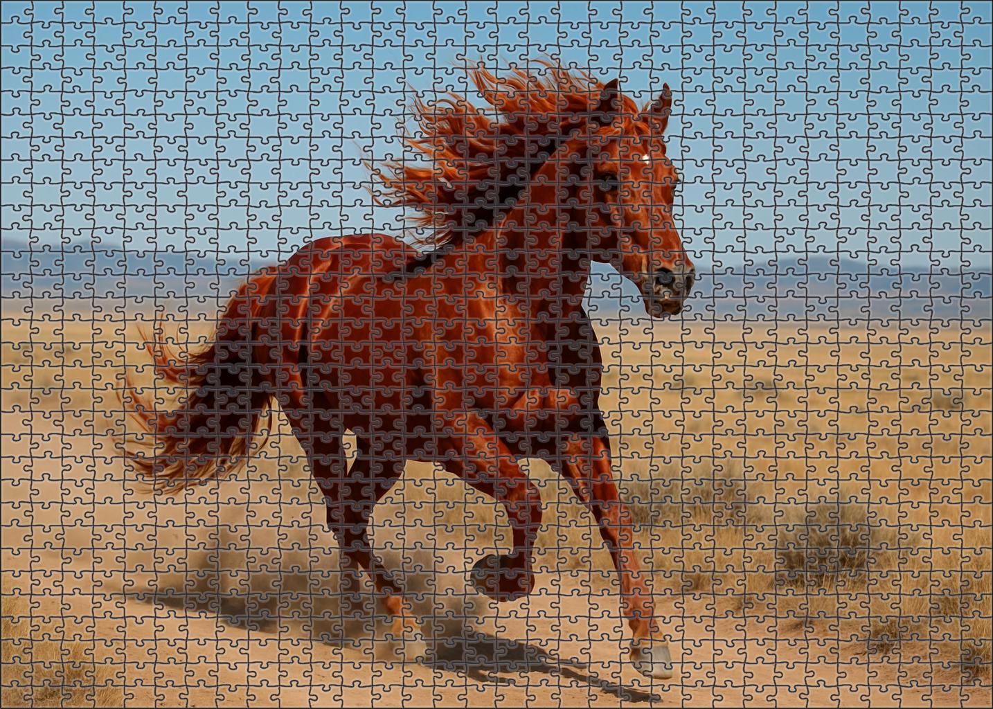 Crimson Ember Deep Red Sorrel Mare With Spirited Energy Puzzle For Adults