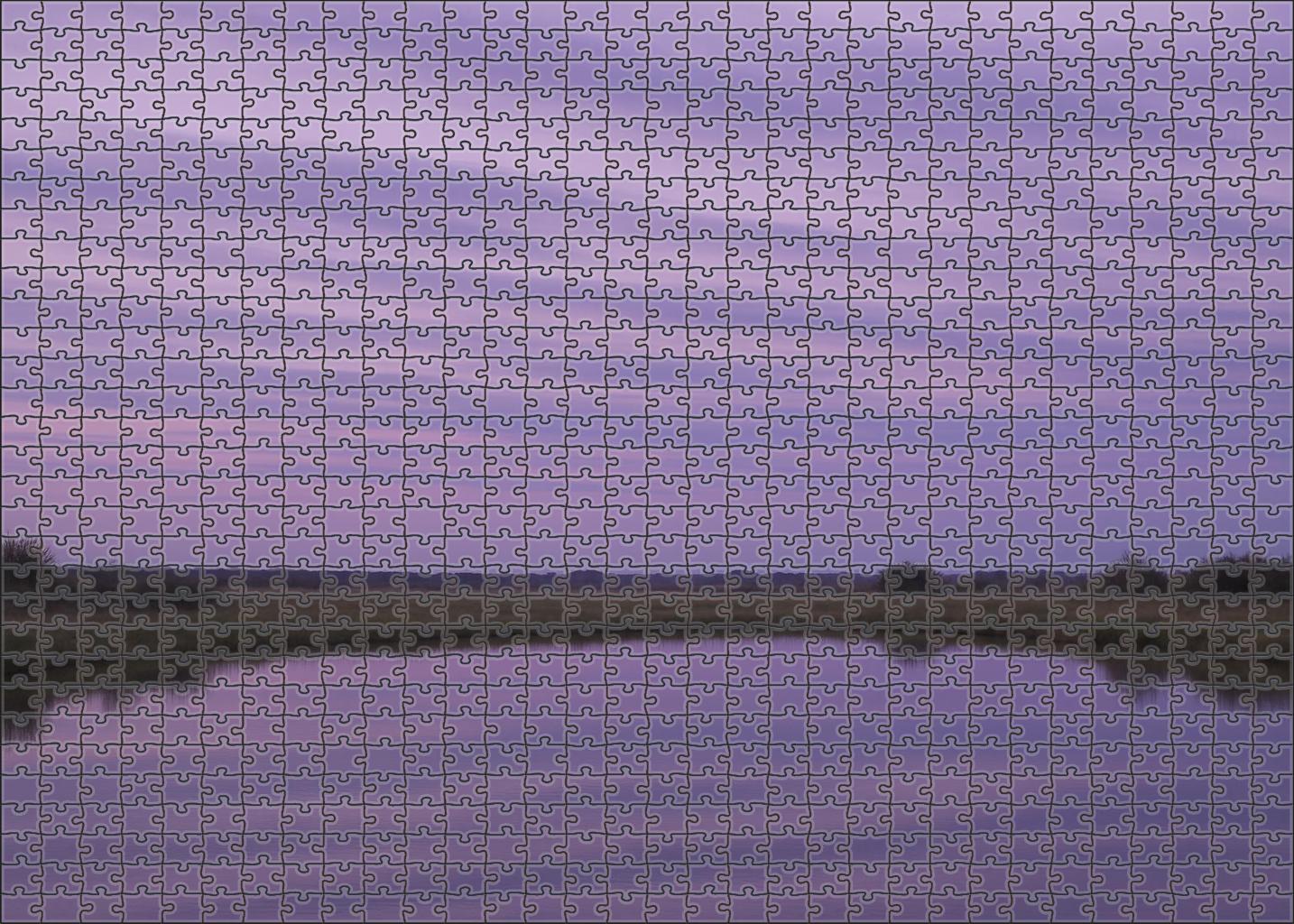 Violet Horizon Haze 1000 Piece Puzzle