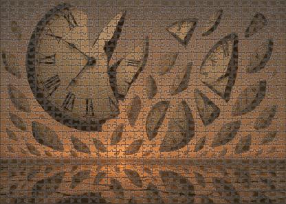 The Horizon Of Shattered Clocks 1000 Piece Puzzle