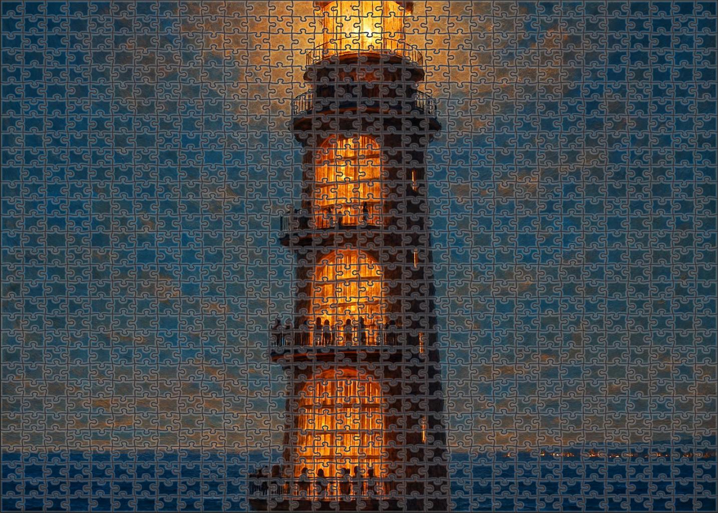 Miniature Lighthouse Library Challenging Puzzles