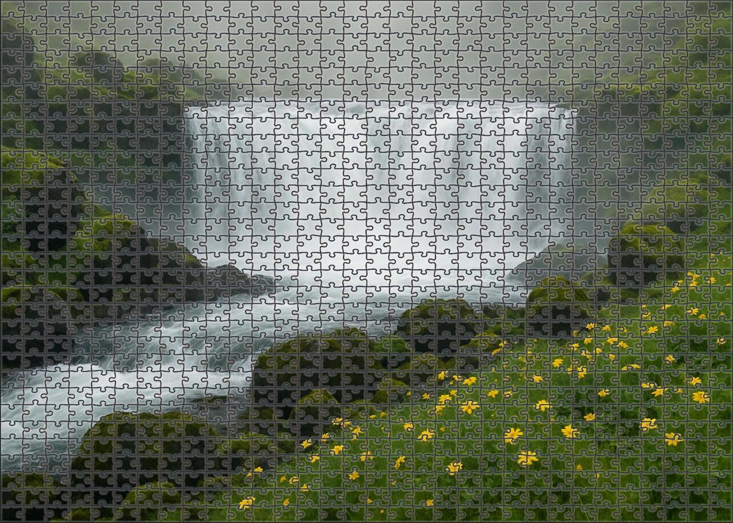 Obsidian Blockfall Custom Jigsaw Puzzle