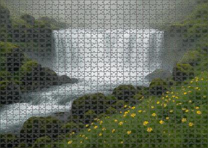 Obsidian Blockfall Custom Jigsaw Puzzle