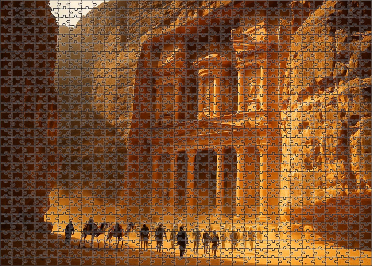 Petra Located In Ma'an Governorate Jordan Recognized By 7130 Globally For Its Rock-cut Architecture 1000 Piece Puzzle
