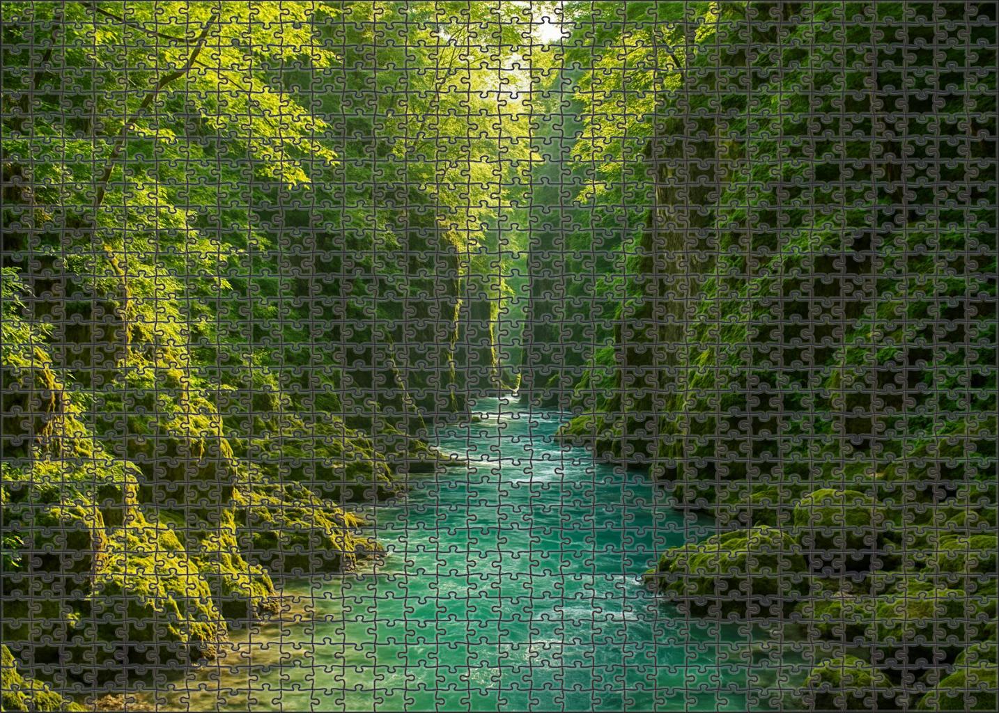 Verdant River Gorge 200 Piece Puzzle