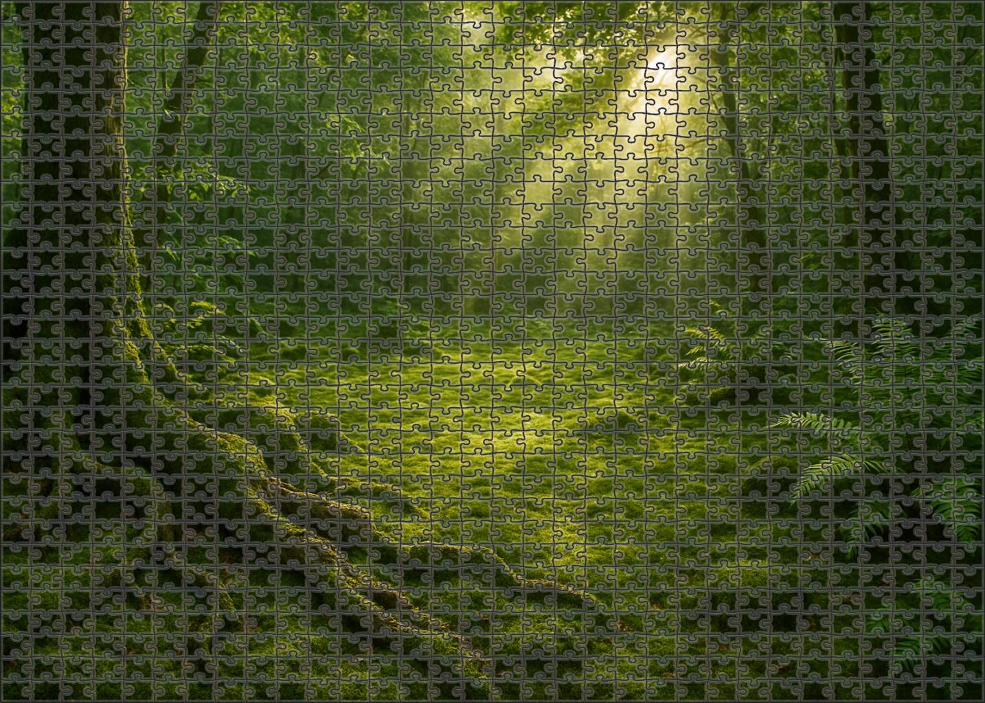 Mossy Forest Hollow 20 Piece Puzzle