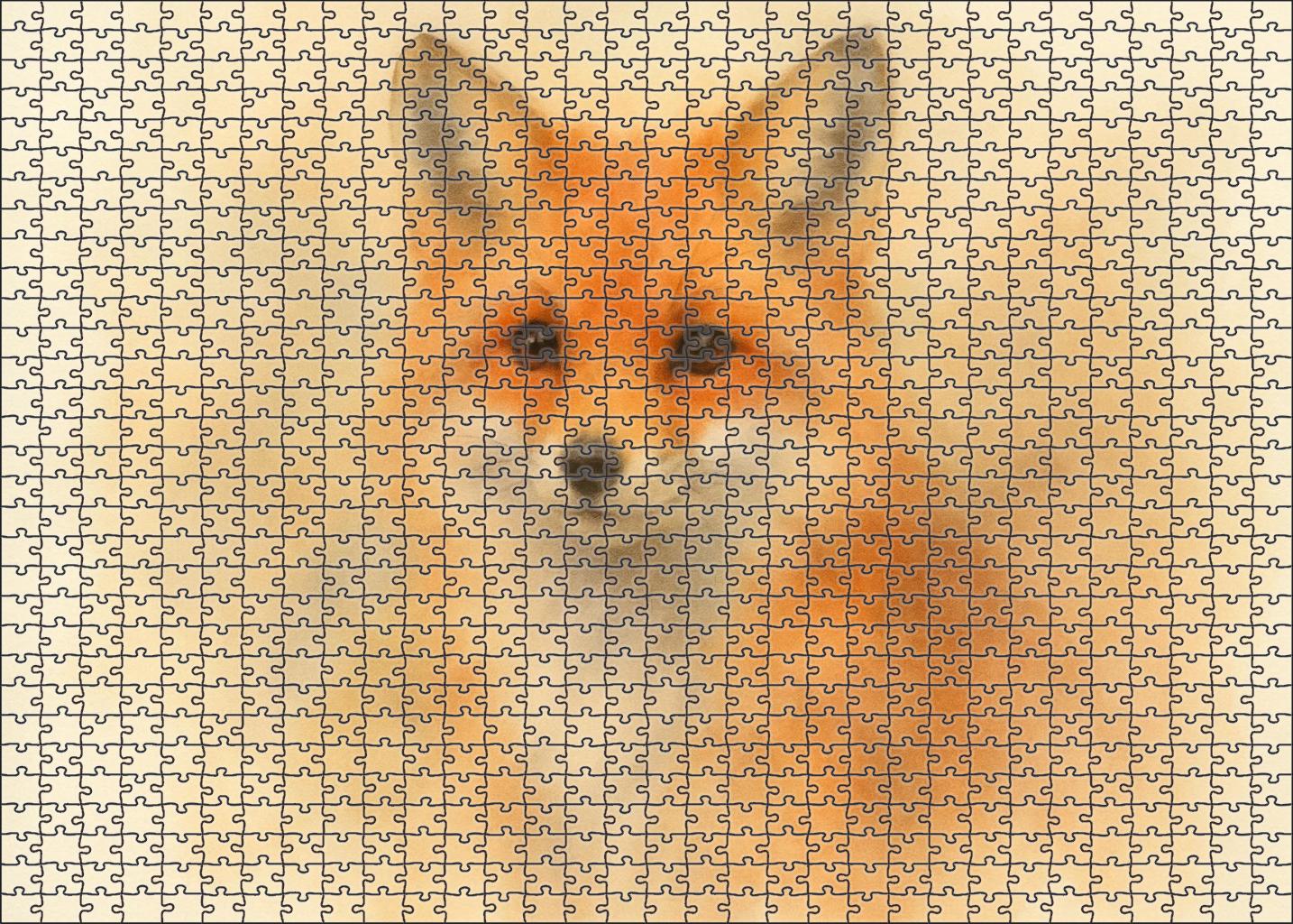 Whimsical Animal Portrait Soft Pastel Sketch Of A Fox Challenging Puzzles