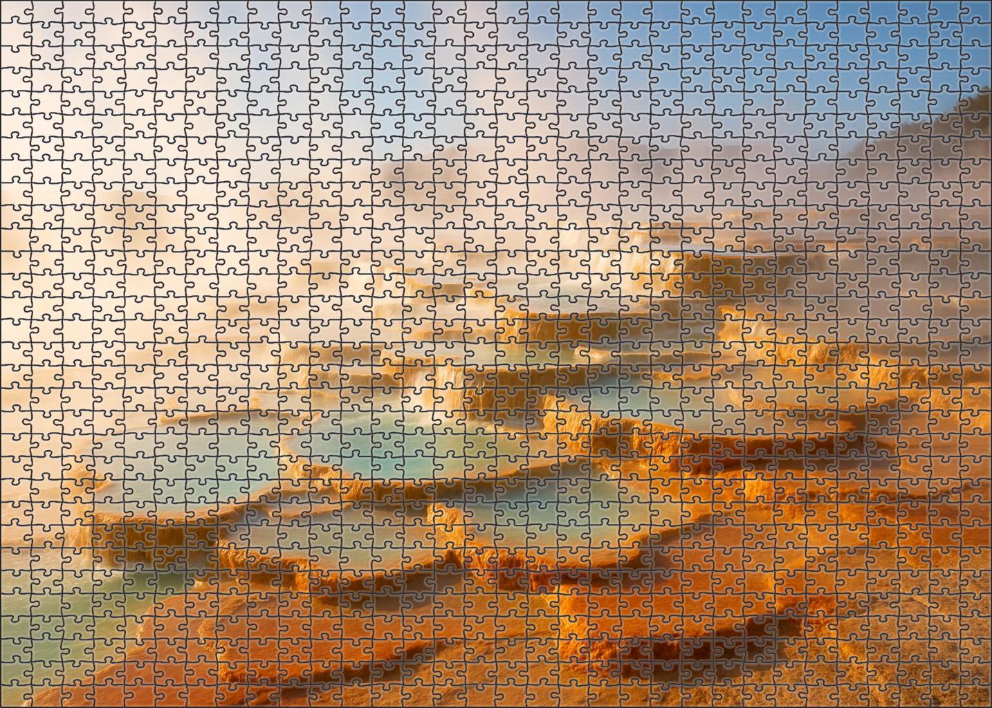 Crystal Hot Springs Basin Custom Jigsaw Puzzle