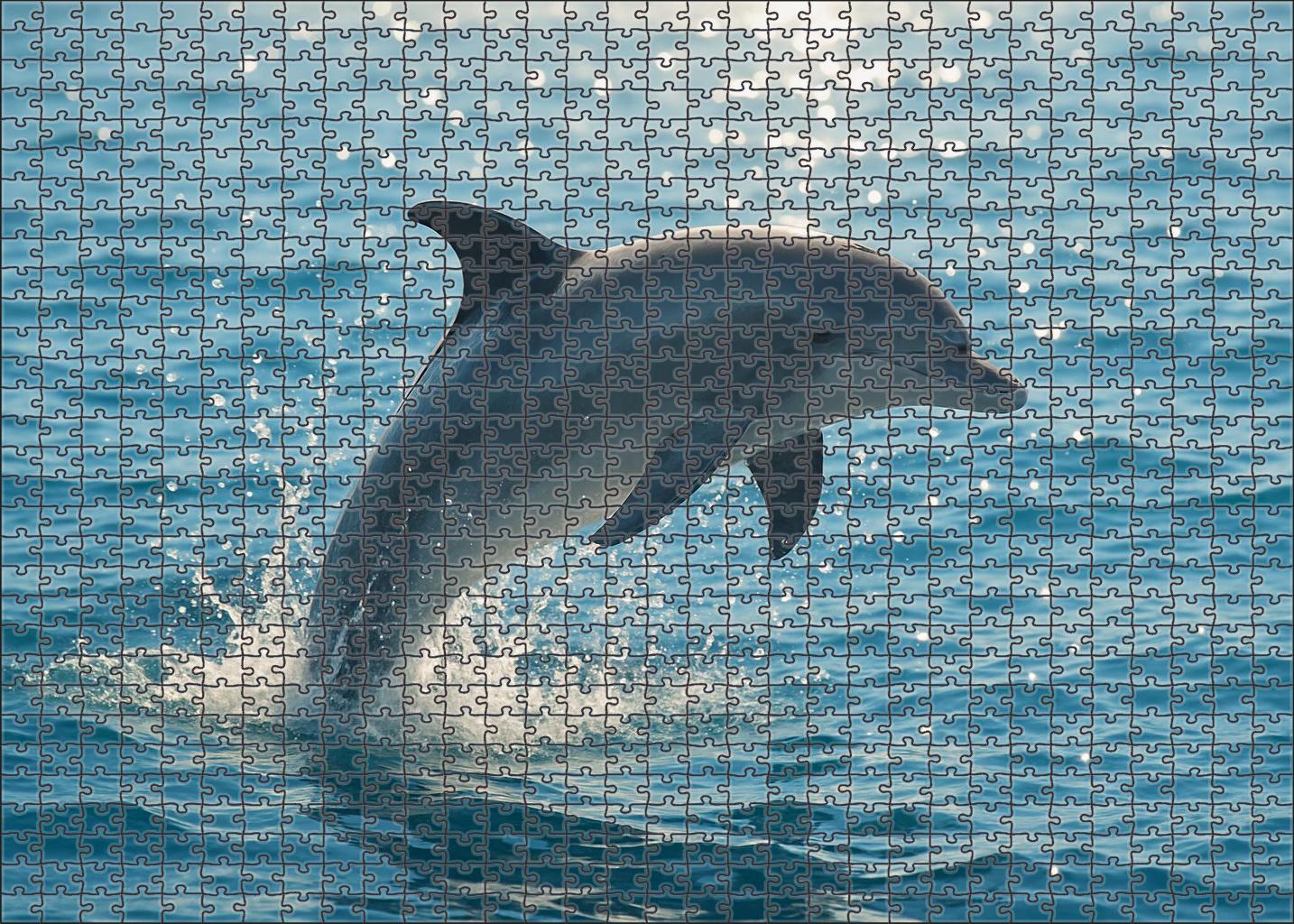 Whisperfin Humpback Dolphin Playful Cetacean With Distinctive Curved Fins Puzzle For Adults