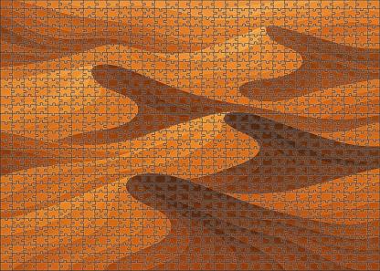 Undulating Dune Field Map 500 Piece Puzzle