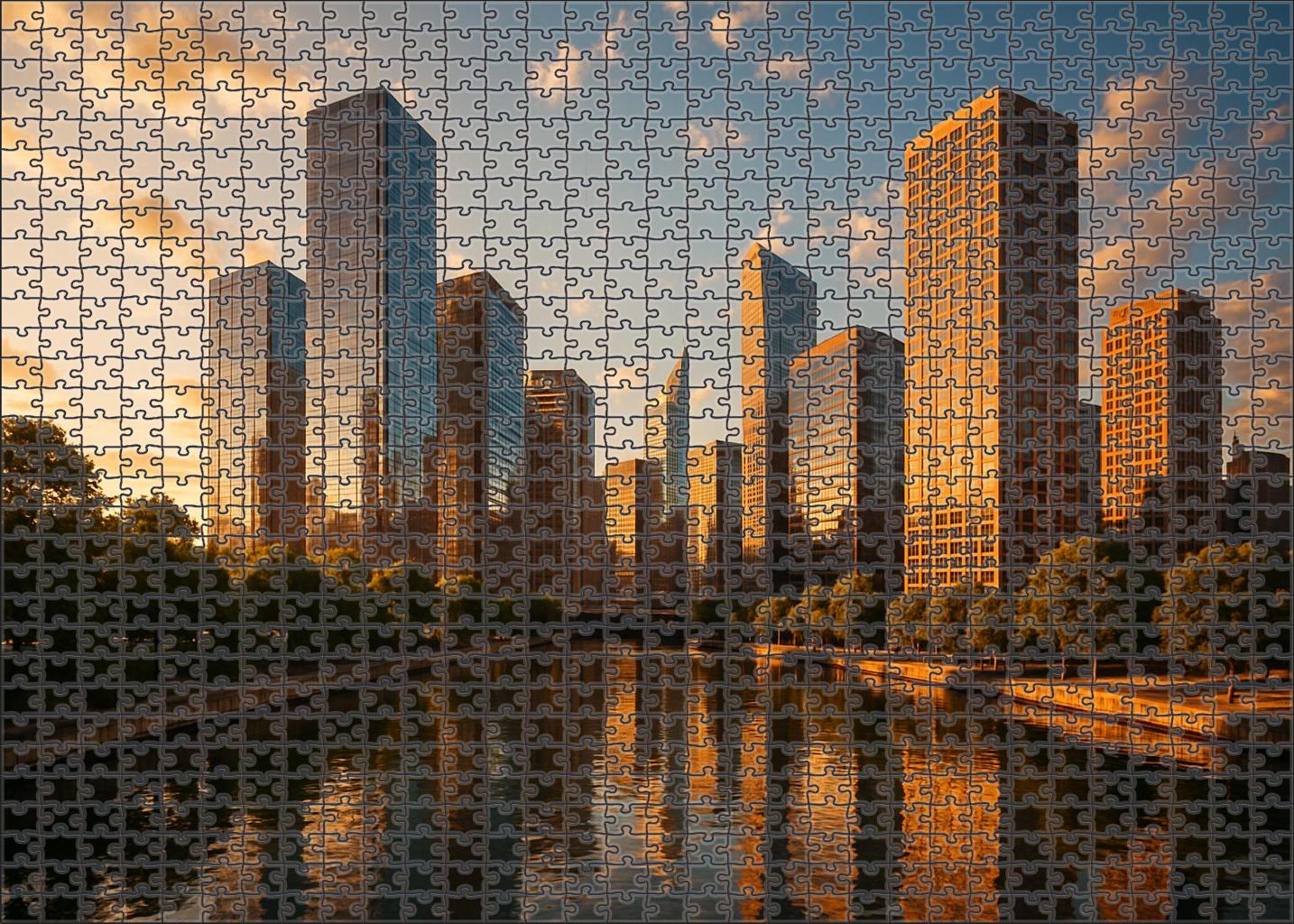 Seoul Yeouido Skyline The Political And Financial Hub Featuring Landmark Skyscrapers Easy Puzzles