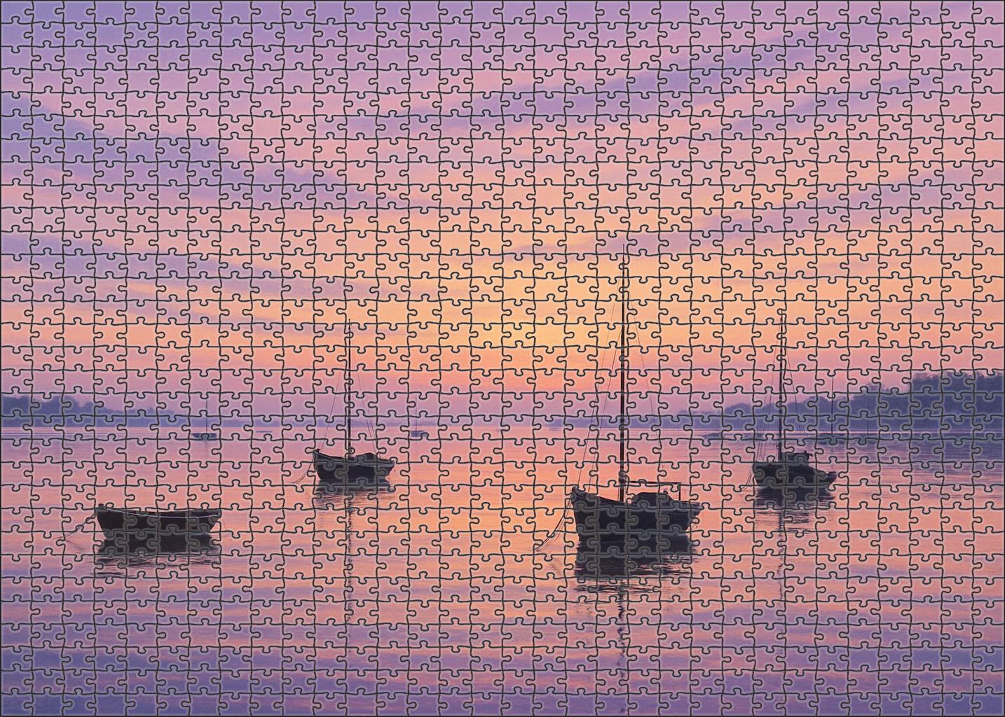 Pastel Harbor Serenity Challenging Puzzles