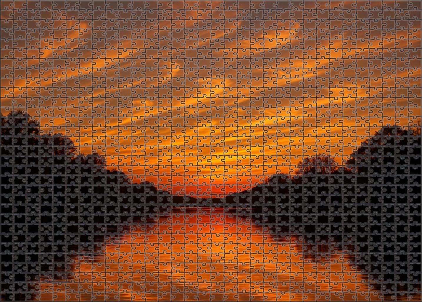 Dusky Amber Mirage Puzzle For Kids